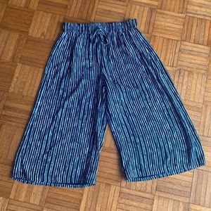 Babaton navy palazzo pants